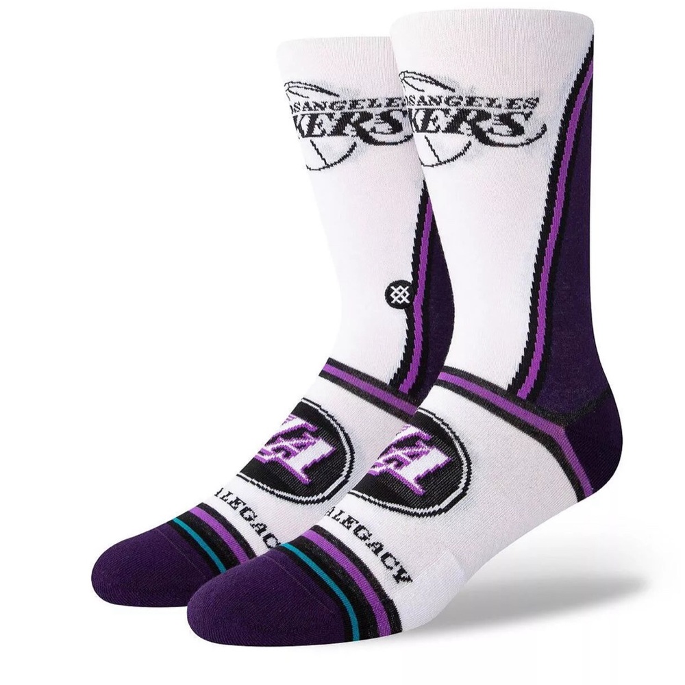 Stance NBA Los Angeles Lakers City Edition Crew Socks size Large 9-13 NWT